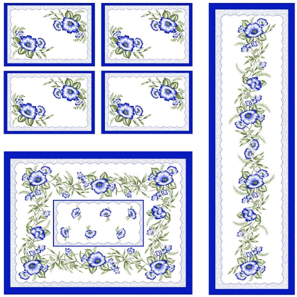 Jogo Cozinha Confec Tergal 616-06 S/e