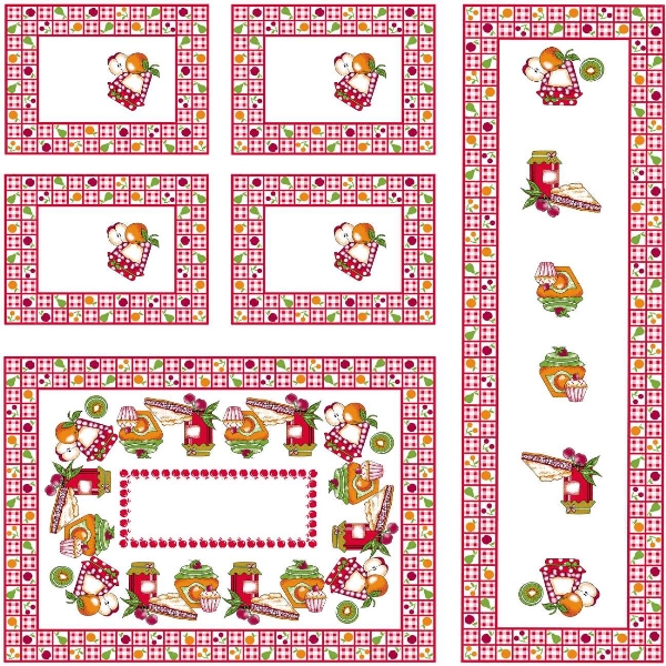 Jogo Cozinha Confec Tergal 617-01 S/e