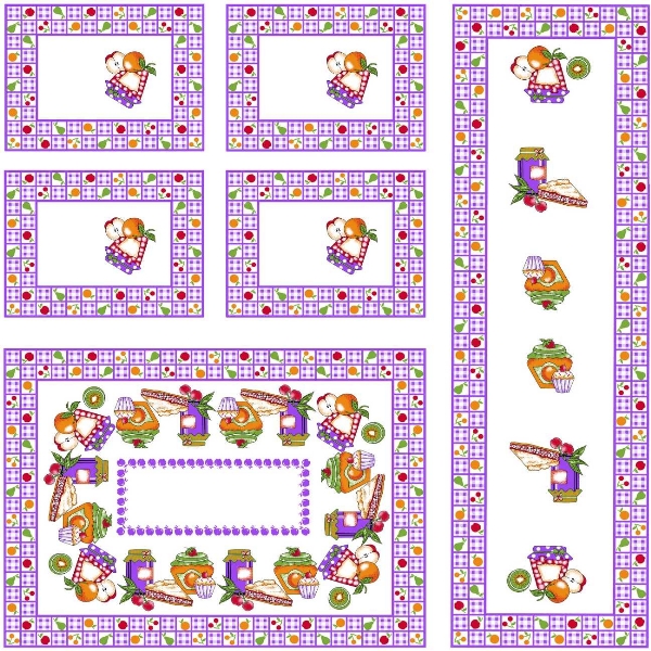 Jogo Cozinha Confec Tergal 617-02 S/e