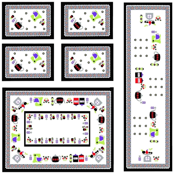 Jogo Cozinha Confec Tergal 637-02 S/e