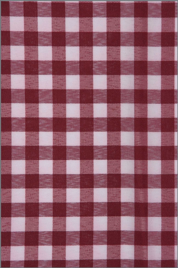Tecido Xadrez Vinho 20 X 20