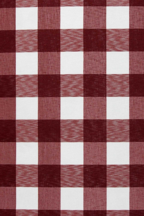Tecido Xadrez Vinho 40 X 40