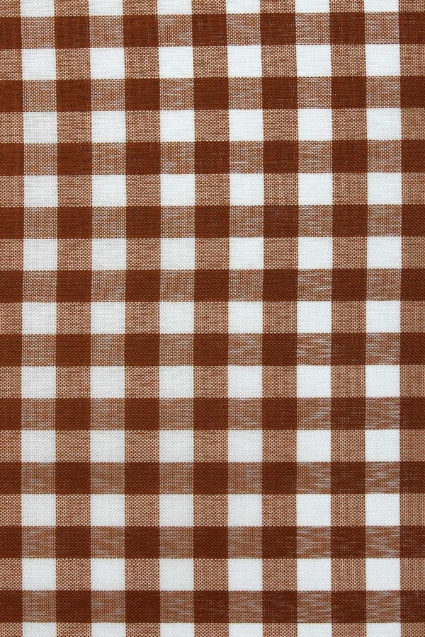 Tecido Xadrez Marrom 20 X 20