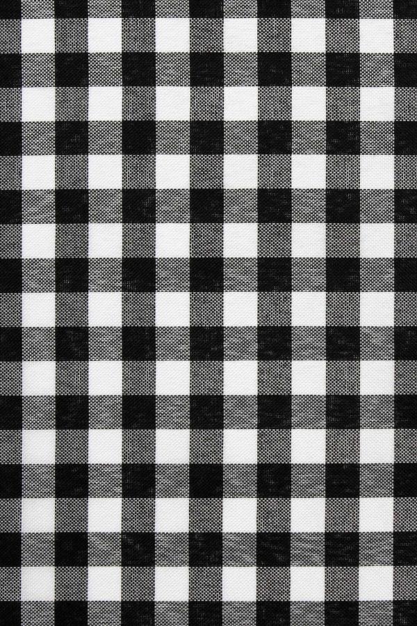 Tecido Xadrez Preto 20 X 20