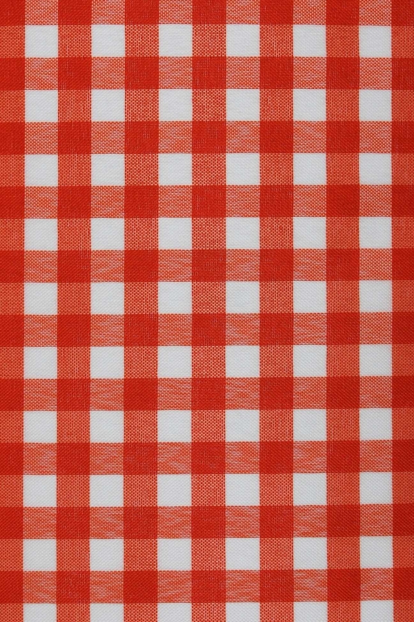 Tecido Xadrez Laranja 20 X 20