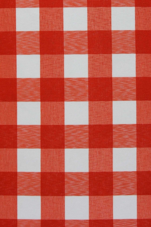 Tecido Xadrez Laranja 40 X 40