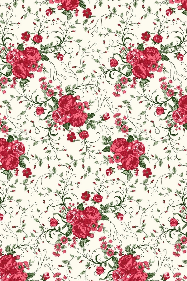 Tecido Floral Tergal 5053 Va25f F Palha