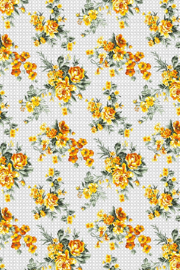 Tecido Floral Tergal 5109 V02