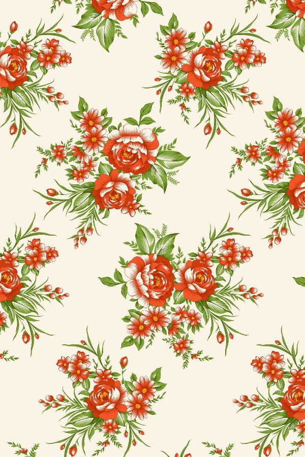 Tecido Floral Tergal 5124 Va75f F Palha