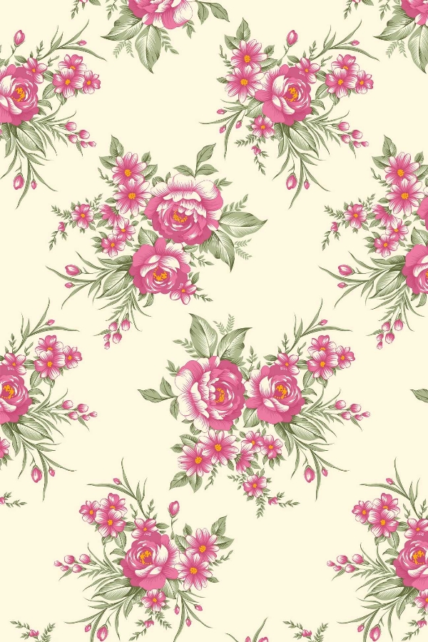 Tecido Floral Tergal 5124 Va73f F Palha