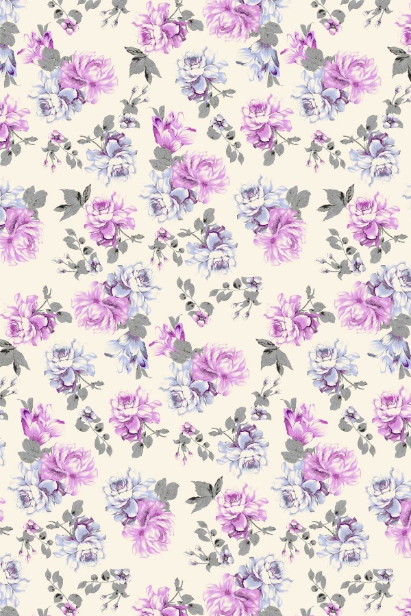 Tecido Floral Tergal 5135 Va27f F Palha