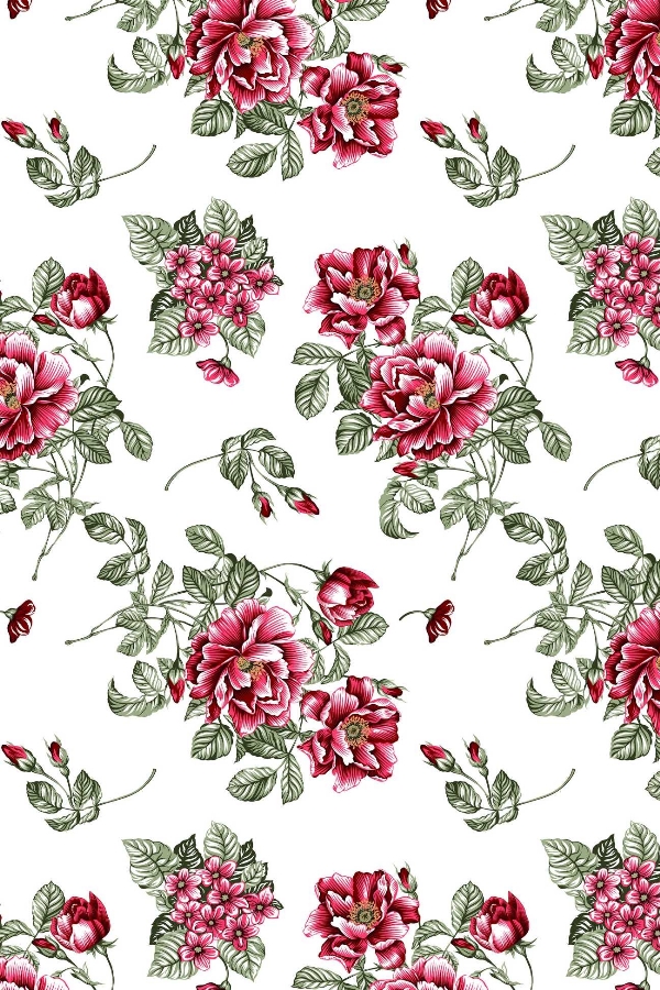 Tecido Floral Tergal 5143 V02 F Palha