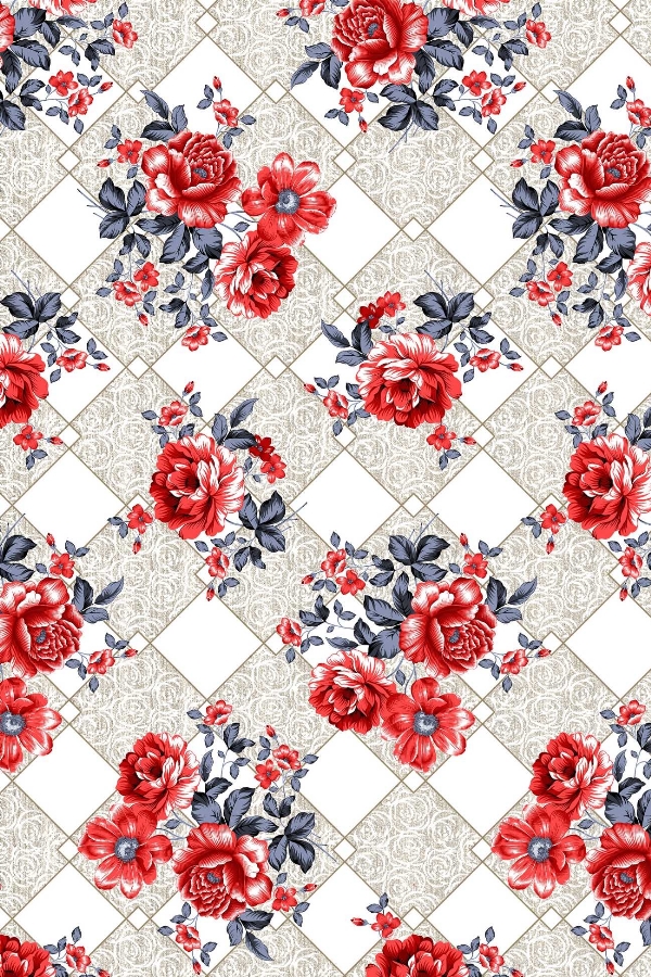 Tecido Floral Oxford 8004 Va51f