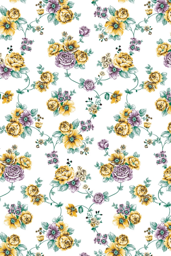 Tecido Floral Oxford 8122 Va35f