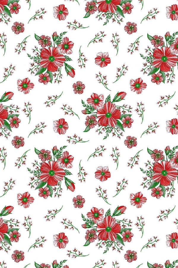 Tecido Floral Oxford 8164 V01