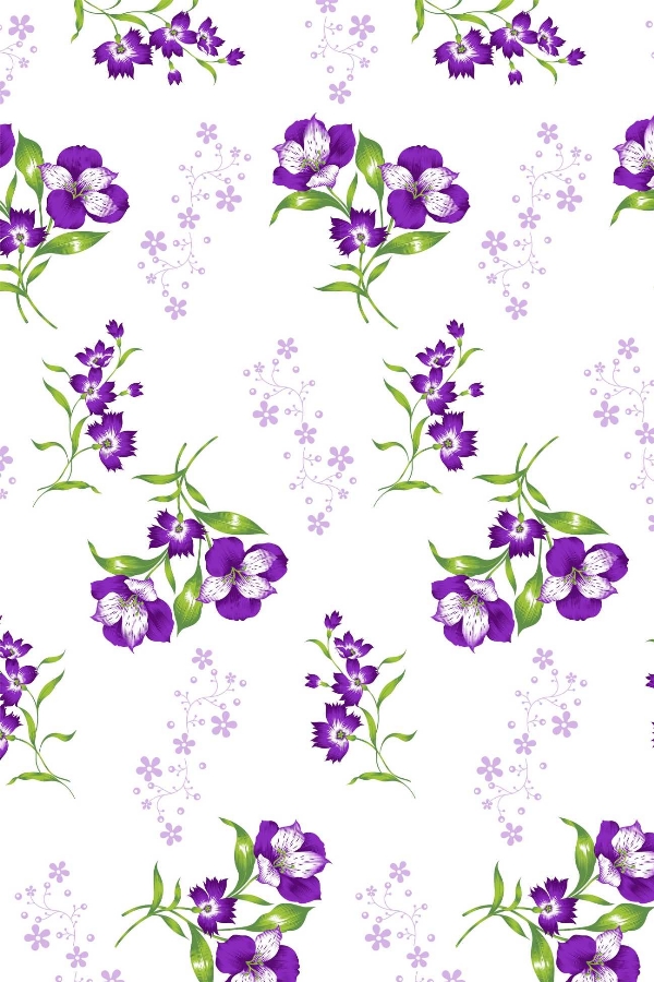 Tecido Floral Tergal 580 V03 F Palha