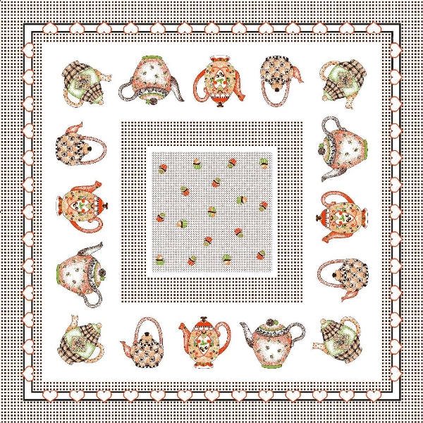 Tecido Toalha Quadrada Tergal 335 V09