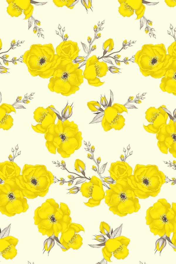 Tecido Floral Tergal 5129 Va76f F Palha