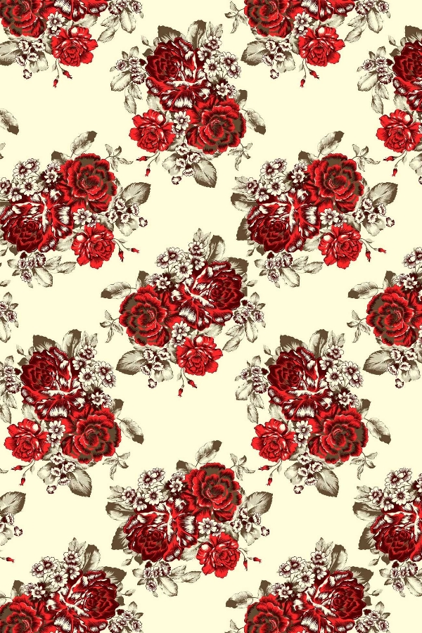 Tecido Floral Tergal 5148 V04 F Palha