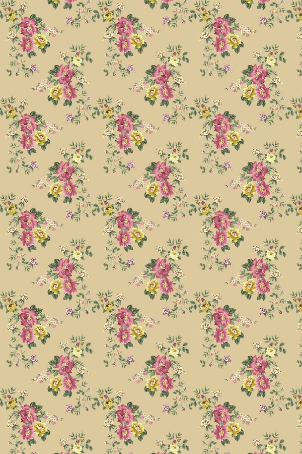 Tecido Floral Tergal 5182 V59f