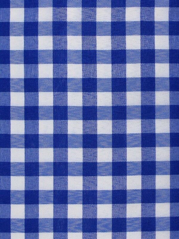 Tecido Xadrez Azul Royal 20 X 20