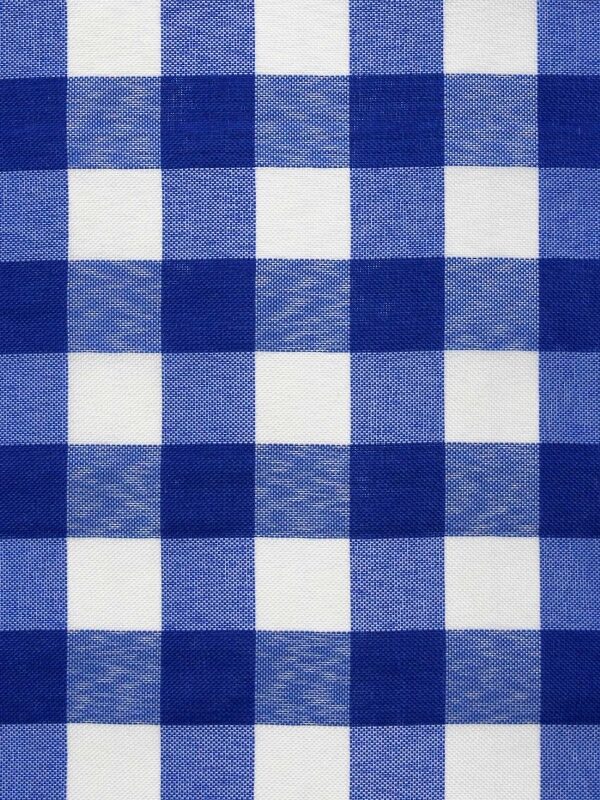 Tecido Xadrez Azul Royal 40 X 40