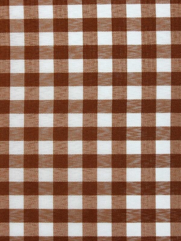 Tecido Xadrez Marrom 20 X 20