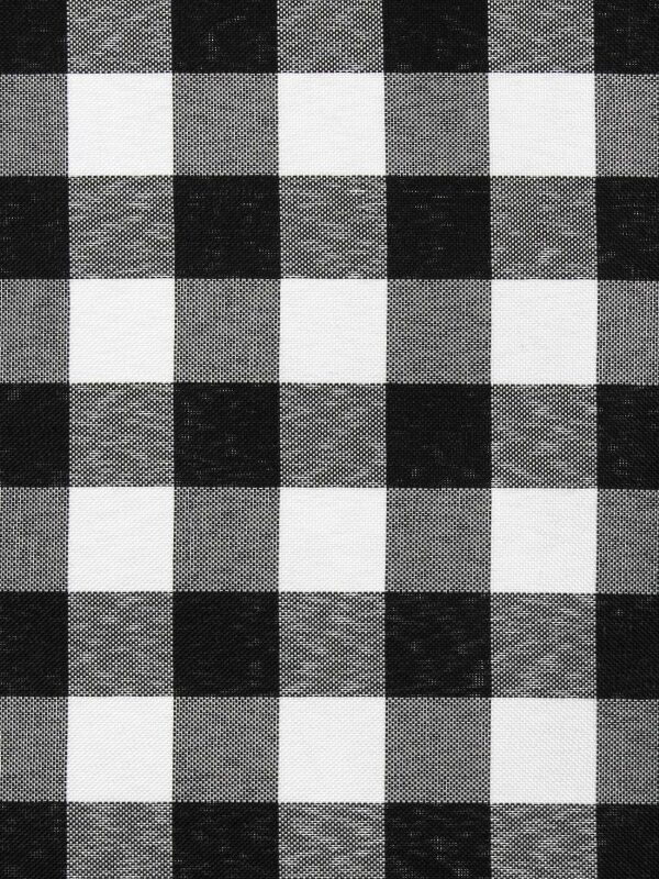 Tecido Xadrez Preto 40 X 40