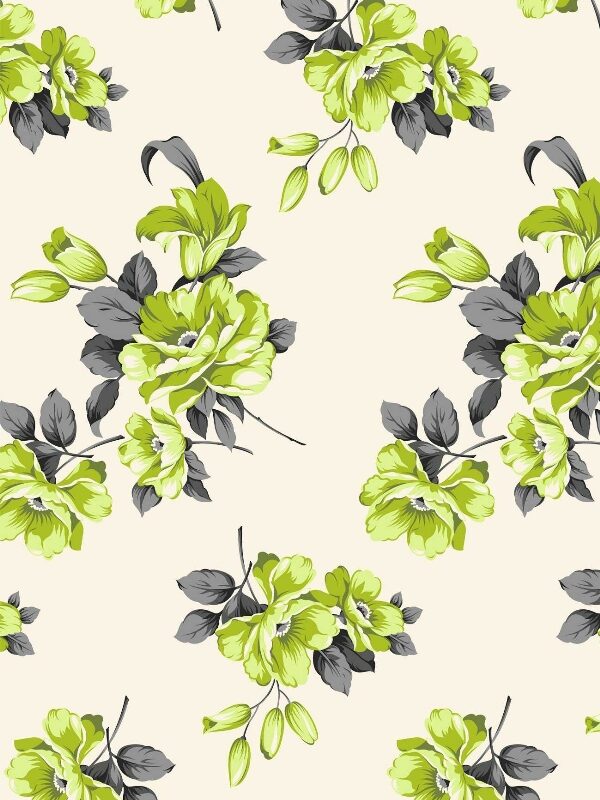 Tecido Floral Tergal 5132 Va71f F Palha