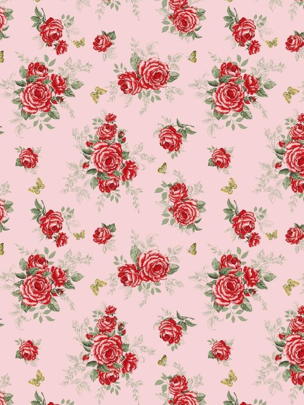 Tecido Floral Tergal 5139 V05 F Palha