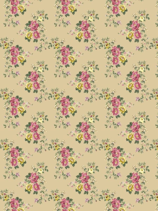 Tecido Floral Tergal 5182 V59f