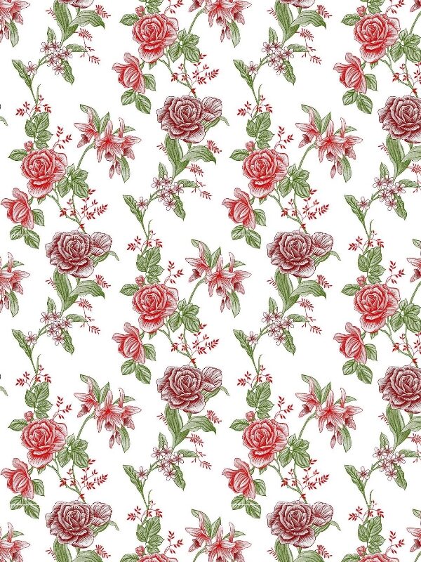 Tecido Floral Oxford 8165 V02