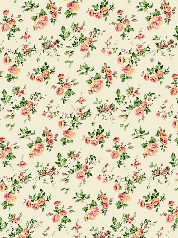 Tecido Floral Oxford 8157 V09 F Palha